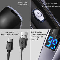 Kemei-cortadora de pelo eléctrica para hombre, máquina de corte de pelo de barbero con pantalla LCD, USB, 1200mAh, ajuste de 2 velocidades, 5w - details 2