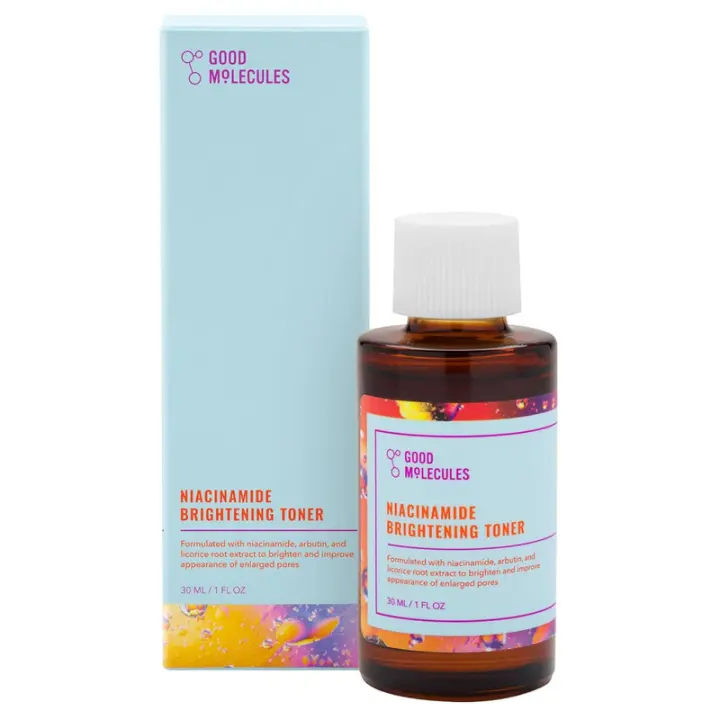 Good Molecules Tónico facial iluminador de niacinamida con niacinamida, vitamina C y arbutina tono uniforme, poros agrandados - Cuidado de la piel - 1