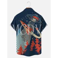 Camisa de manga corta hawaiana transpirable informal con estampado Rockabilly Vintage Rocker Rock N Roll para hombre - details 9