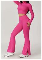 Conjunto de Yoga de Manga Larga Top de Correa Alta y Leggings Deportivos para Mujeres - details 40