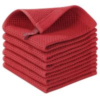 Paño de cocina de algodón absorbente en forma de panal, espeso, tipo gofre, para limpieza de platos, estropajo, cuadrado, toalla de cara, rejilla de piña - details 1