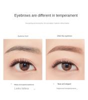 Lápiz potenciador de cejas de doble cabeza, tatuaje resistente al agua, lápiz profesional para cejas de larga duración con cepillo para cejas, maquillaje de ojos Natural - details 9