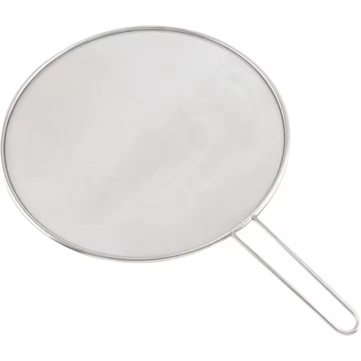 Pantalla de Salpicaduras de Acero Inoxidable Malla Fina 11.5" Para Ollas de Fritura - 1