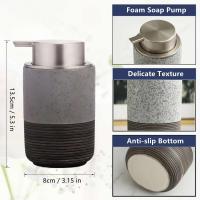 Dispensador de Jabón Recargable Con Cilindro ES de Cerámica Juego de Manos de Espuma para Baño - details 0