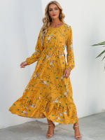 Vestido largo playero de verano para mujer, casual, elegante, de manga larga y corte en A. - details 12