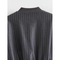 BUNO-chaquetas a rayas para mujer, primavera 2024, abrigo corto elegante con cuello levantado para mujer, ropa de calle para mujer, prendas de vestir exteriores nuevas - details 12