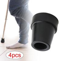 Bastón de goma para caminar, 4 piezas, con férula acolchada, duradera, antideslizante, para Trekking, 19mm - details 1