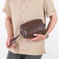 Bandolera de cuero impermeable para hombre, bolso de hombro clásico, de diseñador, de lujo - details 3