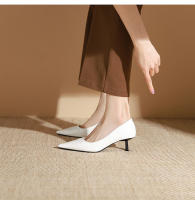 Zapatos de tacón de aguja puntiagudos de charol versátiles clásicos - details 24