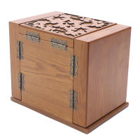 Joyero de Flores Talladas de Madera De 5 Capas, Organizador de Almacenamiento de Gran Capacidad, Regalo - details 4