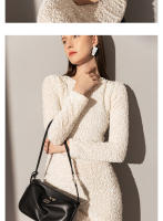 Bolso para mujer Nuevo bolso Kelly Bolso para las axilas Bolso cuadrado pequeño con cierre de cuero Bolso bandolera de hombro para viajeros - details 11
