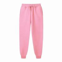 Pantalones de chándal sueltos para mujer y hombre, corredores con cintura elástica, pantalones deportivos informales de hip-hop, blanco, beige, ros - details 11