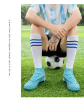 Zapatos de fútbol de alta calidad para hombres, botines de fútbol para niños pequeños, zapatillas de entrenamiento de fútbol de cuero, zapatos de tacos de fútbol al aire libre - details 15