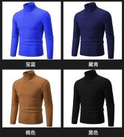 Nuevo suéter de cuello alto de invierno para hombre, suéter tejido informal para hombre, jerséis de Fitness para mantener el calor, Tops - details 17