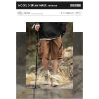 Verano al aire libre de tres a prueba de pantalones cortos de carga americana funcional viento impermeable deportes pantalones cortos sueltos de los hombres - details 6