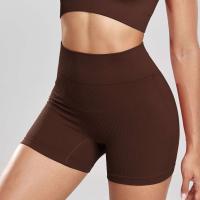 CHRLEISURE-pantalones cortos de Yoga acanalados sin costuras para mujer, mallas de motociclista de cintura alta, mallas deportivas ajustadas de entrenamiento elástico, ropa deportiva - details 9