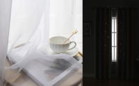 Cortinas opacas de estrellas recortadas con ojales, 2 piezas - details 2