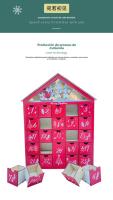 Calendario de Navidad para niños, accesorio creativo Con luz, 24 cajones de madera, regalo, 2024 - details 7