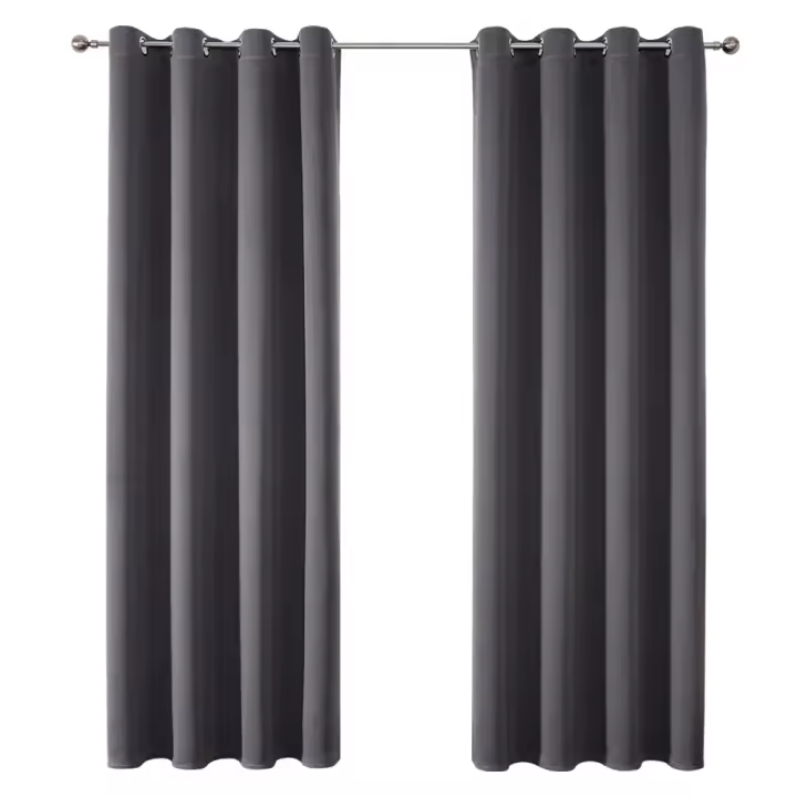 Juego de Cortinas de Bloqueo Térmico 2 Piezas, 132cm*46cm, 132cm*114cm, 132cm*137cm - 1