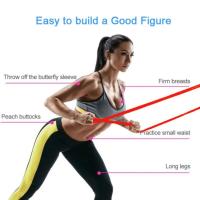 Banda de Resistencia para Fitness de 81 Pulgadas Expansor Elástico de Goma Rojo para Yoga y Gimnasio Equipo de Tensión O6A2 - details 3