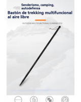 Productos al aire libre Multi-Set Funcional Bastones de Senderismo Aleación de Aluminio Palo de Campo Escalada Equipo Defensivo - details 0