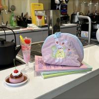 Bolsa de cosméticos con bordado de dibujos animados, bolsa de maquillaje de nailon con animales de tela, bolsa de almacenamiento portátil ligera para el cuidado de la piel, almacenamiento de lápiz labial - details 13