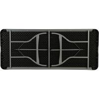 Mesa plegable rectangular ultrarresistente negra, Mesa exterior e interior para jardín, terraza, eventos y catering, Medidas 182x76cm, altura 73,5cm, Mesas plegables grandes - details 3
