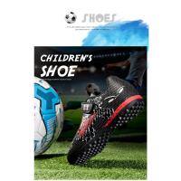 Zapatos de fútbol de marca para niños, botas de fútbol para niños, zapatos de fútbol TF, zapatos de entrenamiento antideslizantes transpirables para exteriores para adolescentes - details 3