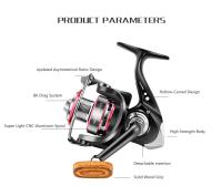 Carrete de Pesca Huidiao de Acero Inoxidable 1000-7000 Giro Ideal para Pesca en el Mar y Carpa - details 1