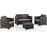 Conjunto de muebles de jardín para exteriores de 4 plazas |   Fabricado en España con Materiales Reciclados - details 0