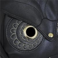 Mochila Elegante y Fresca de Cuero PU Negro con Diseño de Búho Bolso para Mujer, Mochila para Niñas - details 18