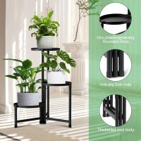 Maceta moderna de Metal para interiores y exteriores, soporte para plantas, 3 capas, decoración del hogar - details 0