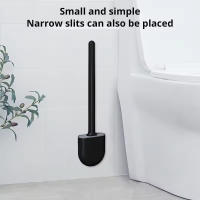 Escobillas de baño y Portaescobillas de Inodoro, Cepillo y Soporte para WC, Silicona, eficiencia profesional, limpieza profunda - details 6