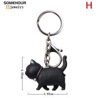 Llavero con colgante de gato para mujer y niño, joyería creativa, accesorios para regalos, bolso de coche - details 11