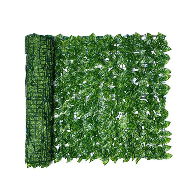 Rollo de valla de privacidad de hoja Artificial, valla de paisajismo de pared, pantalla de valla de privacidad para jardín al aire libre, patio trasero, balcón - 1