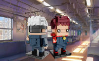 anime building blocks toy set
