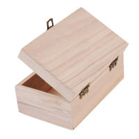 Caja de Madera de Alta Calidad S/M/L con Tapa Artesanal y Encaje Cuadrado para Decoración del Hogar y Almacenamiento de Suministros - details 12