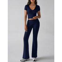 Conjunto Deportivo Casual para Mujer Primavera-Verano 2025 Camiseta de Manga Corta Pantalones Largos Conjunto de 2 Piezas - details 14