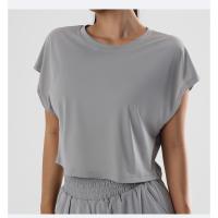 Camiseta de Yoga de Verano Top Casual con Secado Rápido Ropa Suelta y Transpirable de Manga Corta para Mujer Ideal para Correr al Aire Libre - details 9