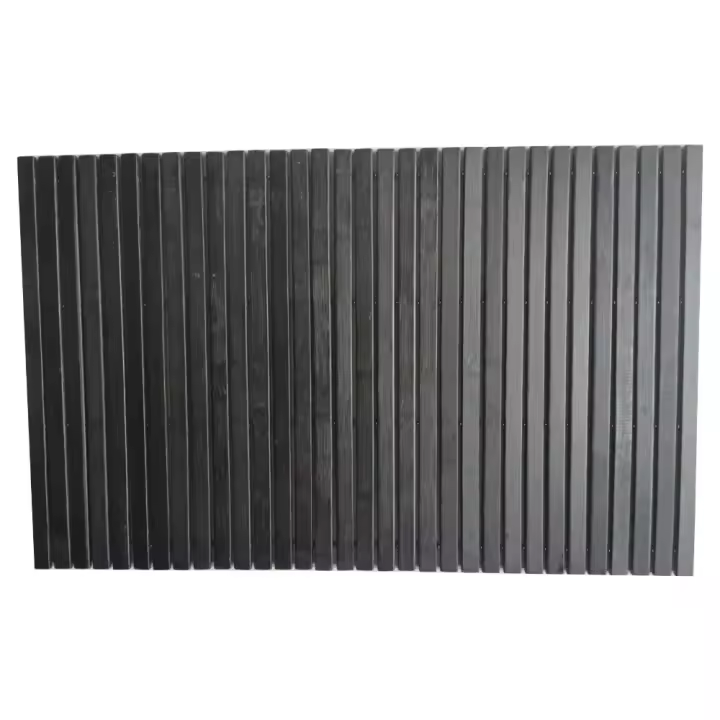 Alfombra de baño de bambú Natural de 40x60cm, alfombra rectangular plegable para suelo de ducha, alfombra de baño antideslizante impermeable, alfombra para dormitorio - 1