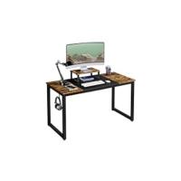 Mesa de Escritorio con Ruedas Oficina Extraíble de 80x48x76 cm Negro Para Ordenador PC Impresora Despacho Estudio - details 11