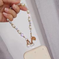 Cadena Colgante de Teléfono en Forma de Pulsera Perlas y Cuentas de Cristal Adorno para Bolso - details 5
