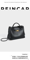 Bolso para mujer nuevo bolso de mano con lazo negro original bolso de mensajero portátil de gran capacidad para viajes diarios para mujer. - details 4