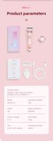 Maquinilla de afeitar corporal para mujer, depiladora de eliminación indolora, recargable por USB, recortadora para cara, pierna, axila, Bikini, afeitadora púbica de mano - details 14