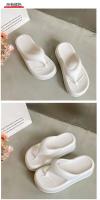 Chanclas de plataforma EVA para mujer, Sandalias de tacón cómodas, informales, para la playa, novedad de verano, 2023 - details 8