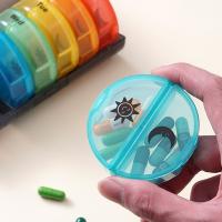 Contenedor de medicamentos, organizador de pastillas divisor de 7 días, compartimentos de 14 rejillas AM/PM, estuche de almacenamiento de vitaminas, portátil a prueba de polvo - details 11