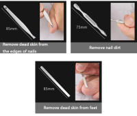 Juego de manicura de 21 Uds., cortaúñas para uso doméstico, herramienta cortaúñas de acero inoxidable, cortaúñas con ranuras para uñas de los pies y dedos - details 11