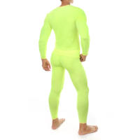 Calzoncillos largos masculinos Ropa interior térmica para hombre Ropa de dormir Ice Silk Lounge Tight Camiseta interior de manga larga Conjunto de pantalones - details 13