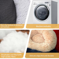 Cama de Peluche para Perros Grande Dulce Redondo para Cachorros Lavable para Mascotas - details 2