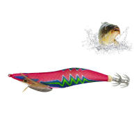 Anzuelo de calamar de camarón de madera luminoso, cebo duro, ojos 3D, acción de natación realista, adecuado para todo tipo de peces - details 0